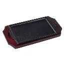 TOKIWA Cast Iron Rectangle Steak Plate 24x14 cm