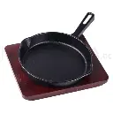 TOKIWA Round Cast Iron Steak Plate with Handle 20 cm