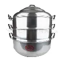 3 Tire Aluminum Steamer 24 cm